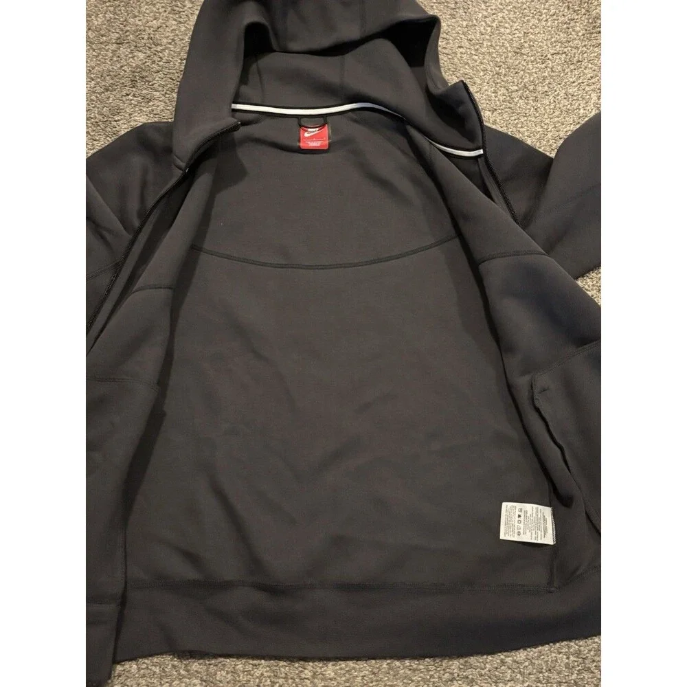 Nike Sportswear Tech Fleece Windrunner Hoodie Anthracite Black FB7921-060 Size L